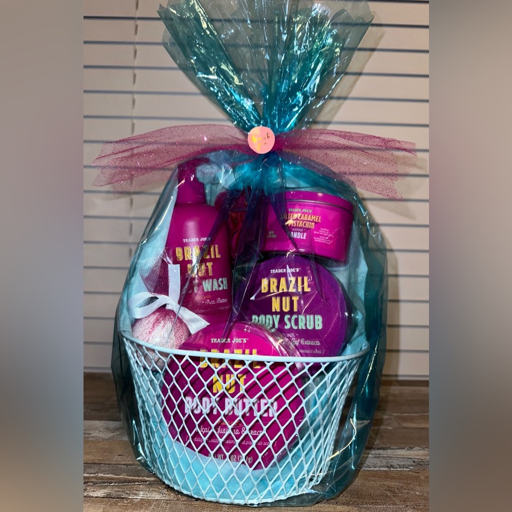 trader joes brazil nut body care gift basket